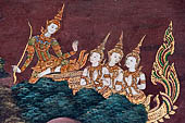 Detail from a mural painting with a 'Ramakien' motif - Thai version of the Indian Ramayana - from the temple complex of the Emerald Buddha, Bangkok (late 18th century) 